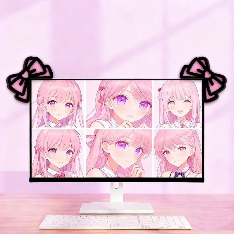 Home Cinema Pc - 새로운 1/2Pcs 나무 Bowknot PC 액세서리