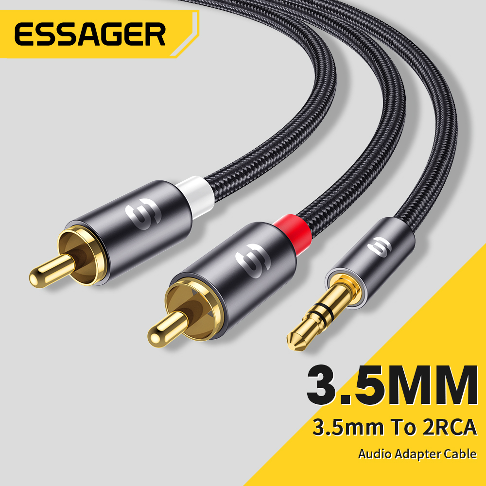Home Cinema Pc - Essager RCA 오디오 케이블 스테레오 3.5mm