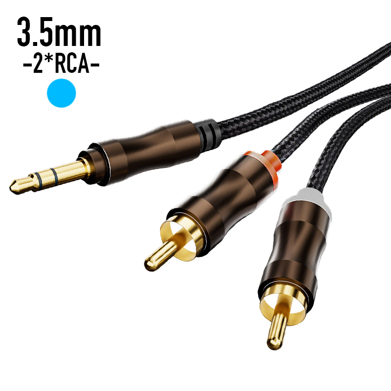 Home Cinema Beamer - RCA-3.5mm 잭 AUX 오디오 케이블 HiFi