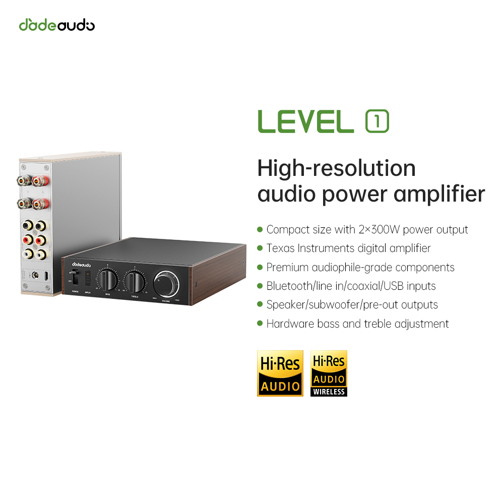 Home Cinema Bluetooth - JadeAudio 레벨 1 데스크탑 HiFi 블루투스