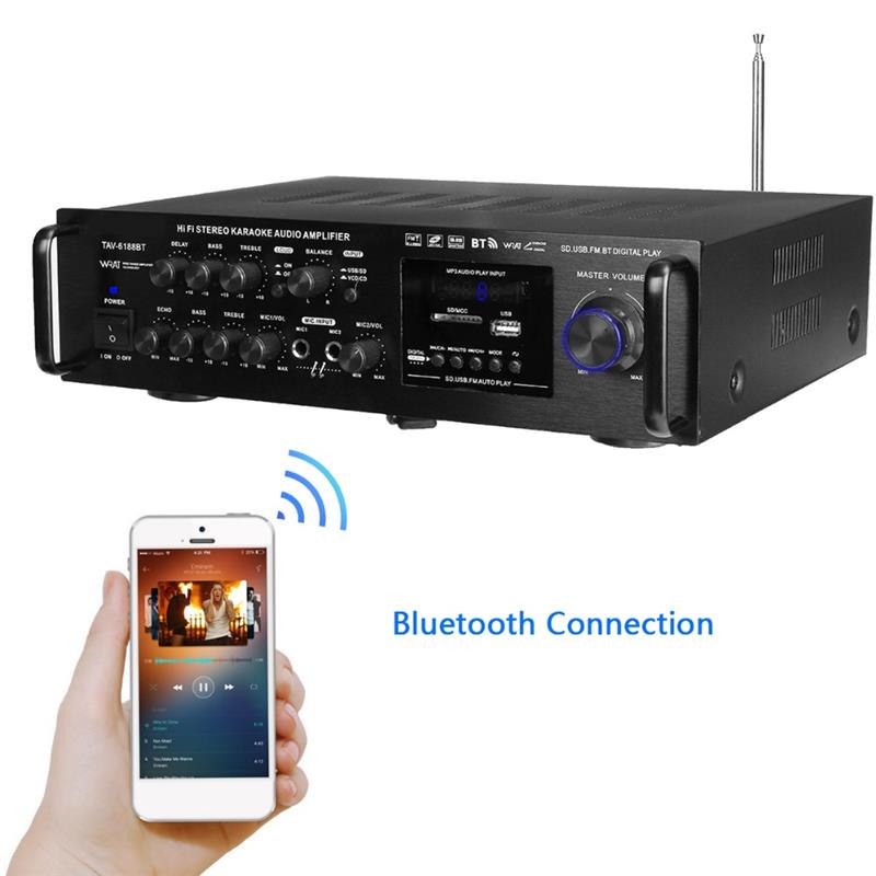 220-240V 2000W 무선 디지털 오디오 앰프 4 - Home Cinema Bluetooth 리뷰 및 가격