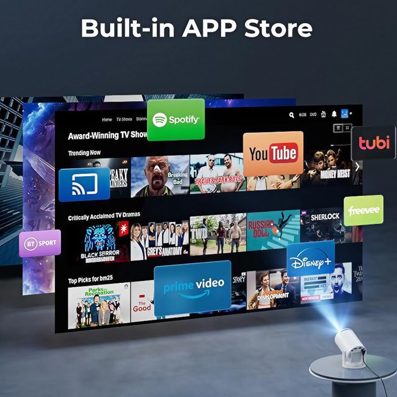 HY300Pro 휴대용 4K HD 프로젝터 블루투스 안 - Home Cinema Bluetooth 리뷰 및 가격